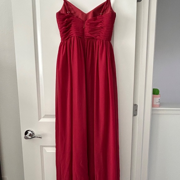 Burgundy Alia bridesmaid dress from Azazie, size A2 - Picture 7 of 9